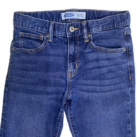 Old Navy Boys Straight Leg Jeans with Built-In Flex Size 12 - Picture 2 of 7